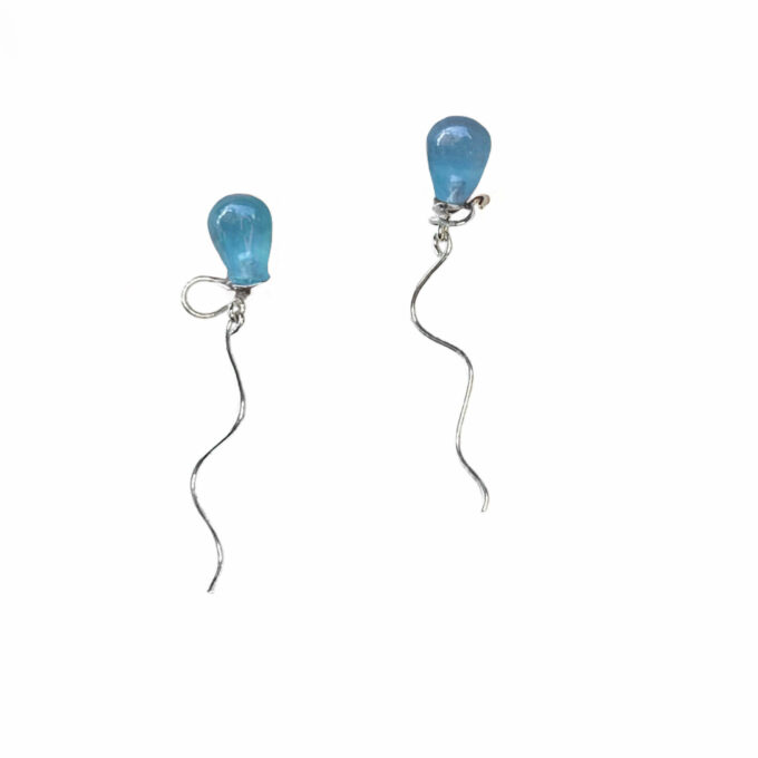 Orecchini palloncini azzurri
