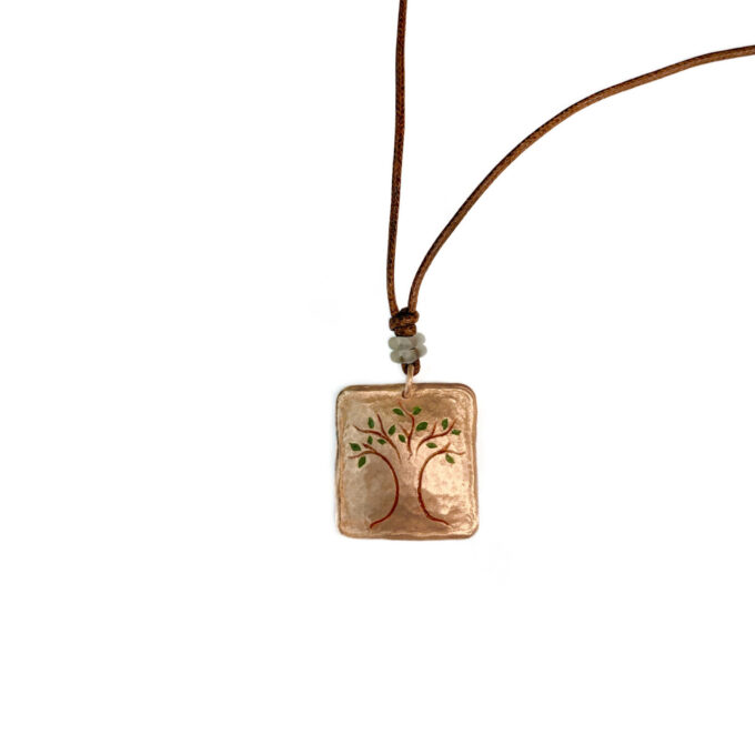Medaglia albero della vita oro rosa
