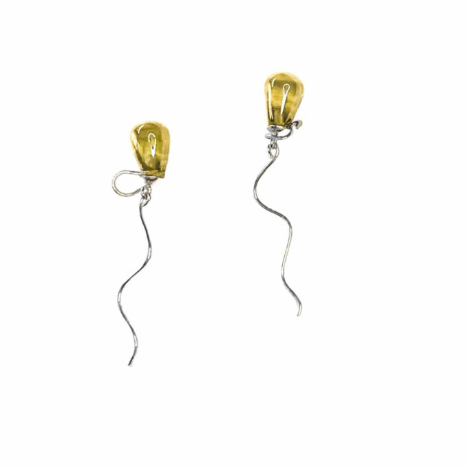 Orecchini palloncini gialli